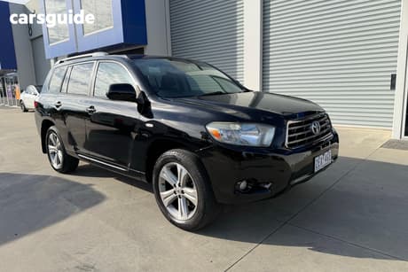 Black 2008 Toyota Kluger Wagon Kx-S (Fwd)