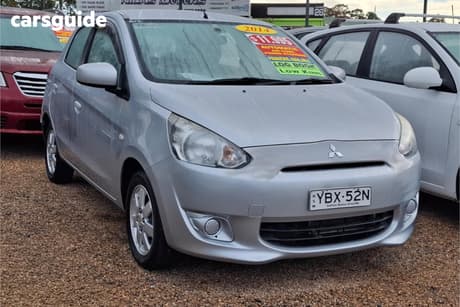 Silver 2013 Mitsubishi Mirage Hatchback Es