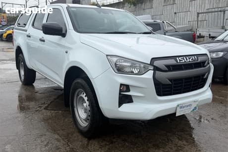 White 2021 Isuzu D-MAX Crew Cab Utility Sx (4X2) High-Ride
