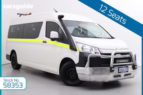 White 2021 Toyota HiAce Bus Slwb Commuter (12 Seats)