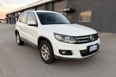 White 2014 Volkswagen Tiguan Wagon 103 Tdi Pacific
