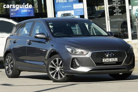 Grey 2019 Hyundai I30 Hatchback Elite