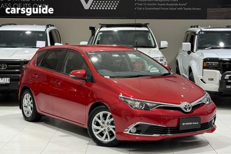 Red 2017 Toyota Corolla Hatchback Ascent Sport