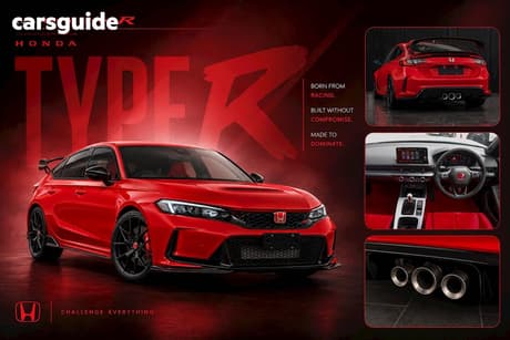 Red 2024 Honda Civic Hatchback Type R