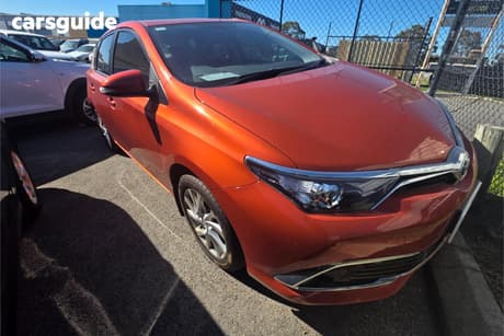 Orange 2017 Toyota Corolla Hatchback Ascent Sport