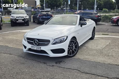 White 2018 Mercedes-Benz C43 Cabriolet