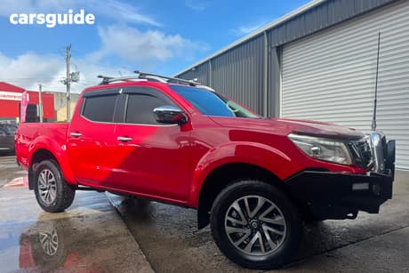 Red 2015 Nissan Navara Dual Cab Utility St-X (4X4)