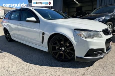 White 2015 Holden Commodore Sportswagon Sv6