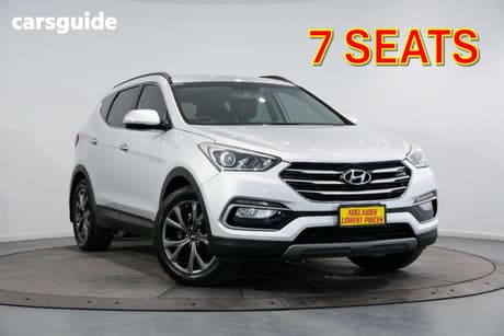 Silver 2017 Hyundai Santa FE Wagon Active X