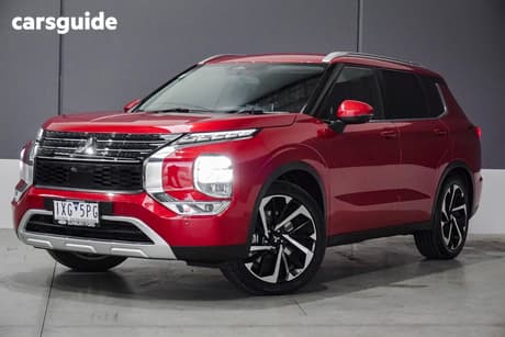 Red 2022 Mitsubishi Outlander Wagon Aspire 7 Seat (2Wd)