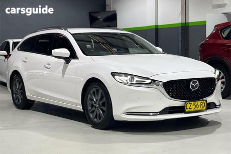 White 2021 Mazda 6 Wagon Touring