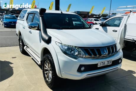 White 2018 Mitsubishi Triton Dual Cab Utility Gls (4X4)