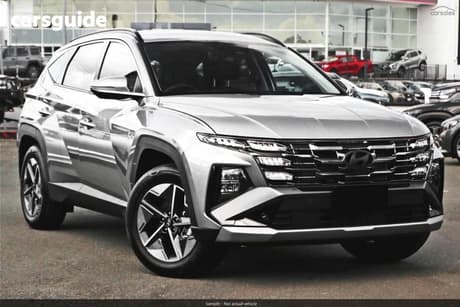 Silver 2026 Hyundai Tucson Wagon Elite Hybrid (Awd)