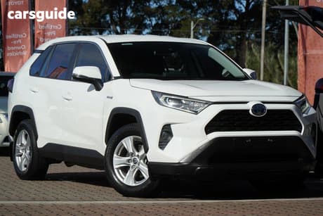 White 2020 Toyota RAV4 Wagon Gx Awd Hybrid