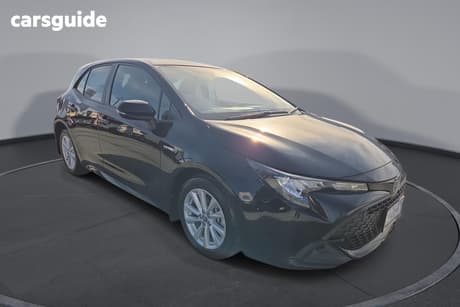 Black 2023 Toyota Corolla Hatchback Ascent Sport