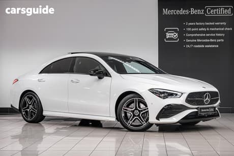 White 2025 Mercedes-Benz CLA250 Coupe 4Matic