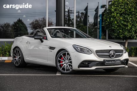 White 2016 Mercedes-Benz SLC43 Roadster