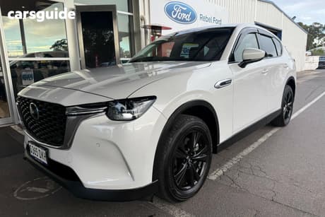 White 2024 Mazda CX-60 Wagon G40E Evolve Hybrid