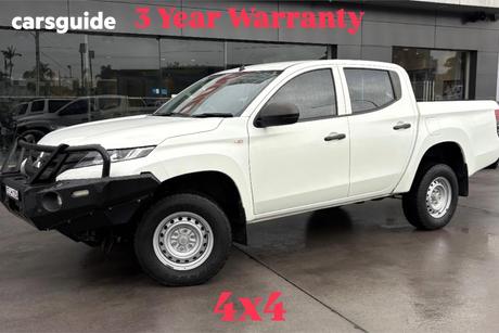 White 2020 Mitsubishi Triton Double Cab Pick Up Glx Adas (4X4)