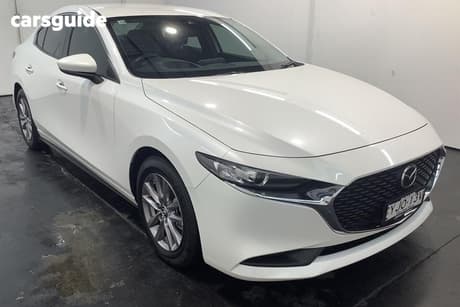 White 2019 Mazda 3 Sedan G20 Pure