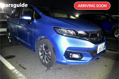 Blue 2018 Honda Fit Hatch HYBRID L HONDA SENSING