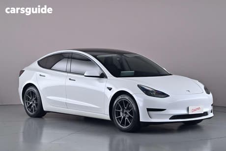 White 2023 Tesla Model 3 Sedan Rear-Wheel Drive