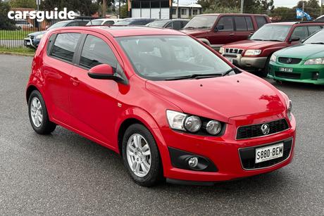 Red 2014 Holden Barina Hatchback Cd
