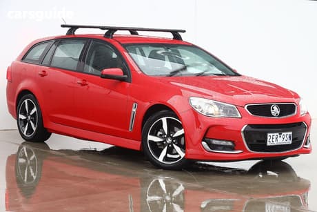 Red 2017 Holden Commodore Sportswagon Sv6