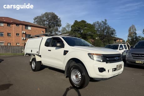 White 2014 Ford Ranger Super Cab Chassis Xl 2.2 Hi-Rider (4X2)