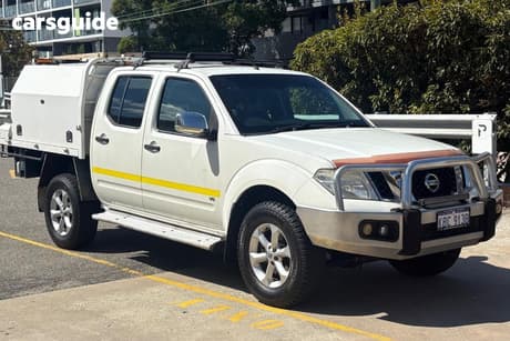 White 2011 Nissan Navara Dual Cab Utility St-X 550 (4X4)