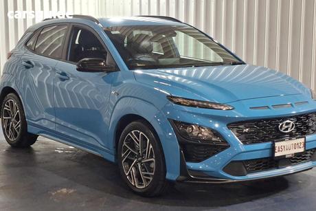 Blue 2022 Hyundai Kona Wagon N Line (Awd)