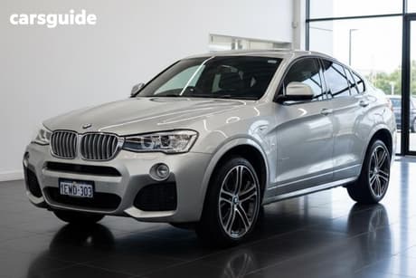 Silver 2015 BMW X4 Coupe XDRIVE 35I F26 MY15