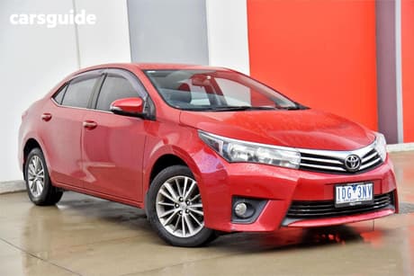 Red 2014 Toyota Corolla Sedan Sx
