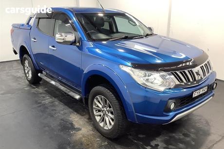 Blue 2015 Mitsubishi Triton Dual Cab Utility Gls (4X4)