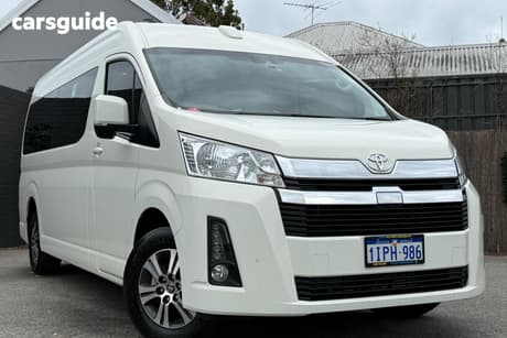White 2024 Toyota HiAce Bus Slwb Commuter (12 Seats)