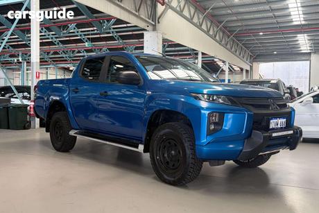 Blue 2019 Mitsubishi Triton Double Cab Pick Up Glx Plus (4X4)