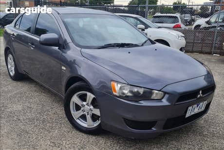 Grey 2010 Mitsubishi Lancer Sedan Vr