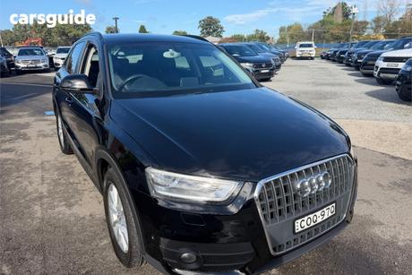 Black 2013 Audi Q3 Wagon 2.0 Tfsi Quattro (125Kw)