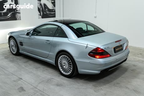 Silver 2005 Mercedes-Benz SL55 Convertible Amg