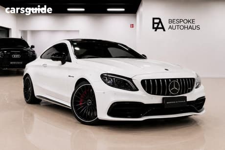 White 2019 Mercedes-Benz C Coupe 63 S 205 MY19