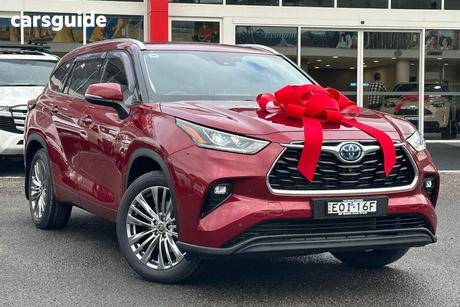 Red 2021 Toyota Kluger Wagon Grande Hybrid Awd