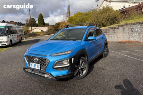 Blue 2018 Hyundai Kona Wagon Highlander