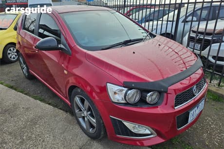 Red 2013 Holden Barina Hatchback Rs