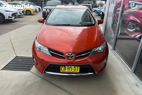 Orange 2014 Toyota Corolla Hatchback Ascent Sport