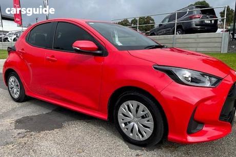 Red 2023 Toyota Yaris Hatchback Ascent Sport