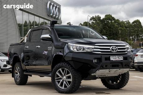 Black 2017 Toyota Hilux Dual Cab Utility Sr5 (4X4)