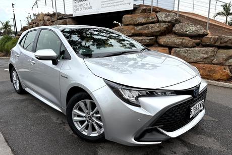 Silver 2023 Toyota Corolla Hatchback Ascent Sport Hybrid