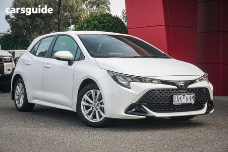 White 2024 Toyota Corolla Hatchback Ascent Sport