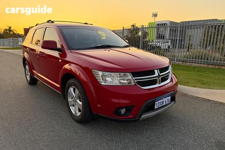 Red 2012 Dodge Journey Wagon Sxt