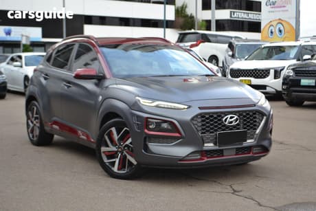 Grey 2019 Hyundai Kona Wagon Highlander (Awd)